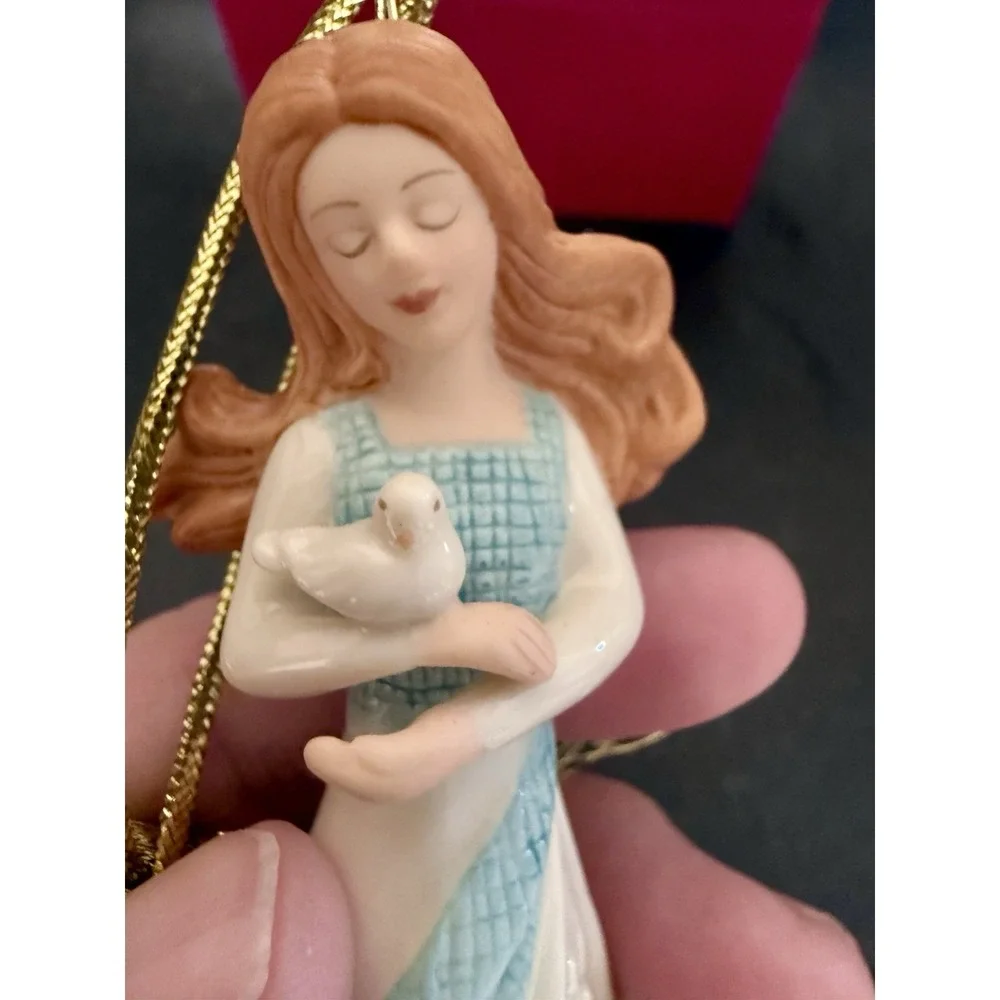 Lenox Ornament Angel of Grace with Peace Dove, 4.5